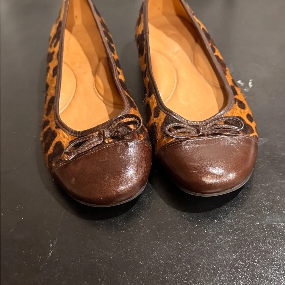 Nurture by Lamaze Leopard Flats with Dark Brown Accents size 8.5
